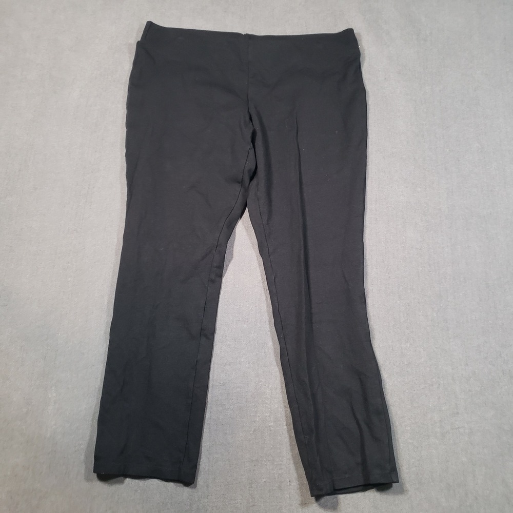 Lauren Ralph Lauren Leggings Womens Medium Black Ponte Knit Pull On Slim Pants